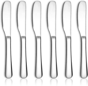 Stainless Steel Butter Knife, Butter Spreader, Butter Knives, Butter Spreader Knife for Kitchen Restaurant Party, Kitchen Gadgets, Set of 6