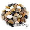 38lbs Mixed Color River Rocks2-3Inch for Plants, Decorative Polished Stones for Garden Landscaping, Planters, Indoor and Outdoor Decor