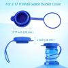 Heavy Duty 55mm Water Bottle Caps (3 Pack) - Reinforced Design for 5 Gallon Jugs - Perfect for Office, Home & Camping Use
