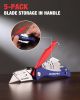 Folding Utility Knife, Quick-Change Box Cutter, Blade Storage in Handle with 5 Extra Blades Included